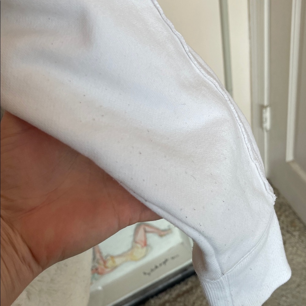 LG White Hoodie with Black Drawstrings - Picture 7 of 12
